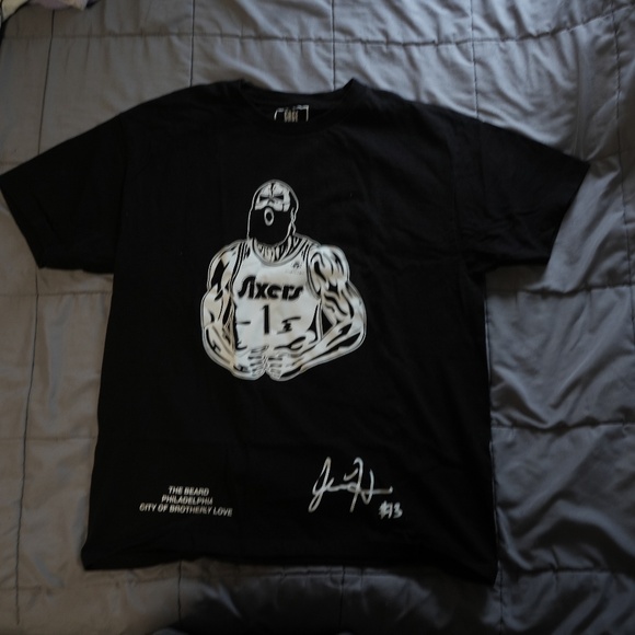James Harden Skeleton Sixers Custom Graphic Tee - Picture 1 of 1